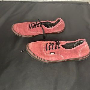 Vans authentic style maroon shoes M6.5 W8 A